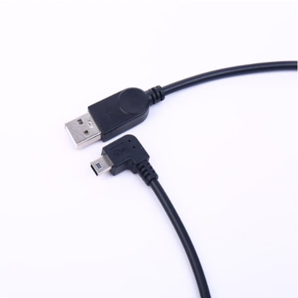 Bærbart USB til Højre Vinkel Mini USB Opladerkabel for Nem Enhedstilslutning