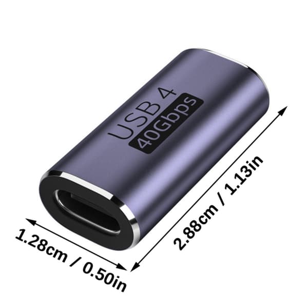 USB4 0 Hun til Hun USB C Adapter 40Gbps Dataoverførsel 8K@120HZ til Telefon