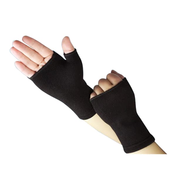 Kompressionshandskar Andningsbart handledsstöd Handledsskena för att lindra handledssmärta Black