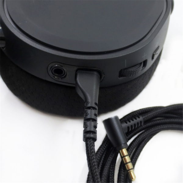 Löstagbar 3,5 mm Gaming hörlurskabel med volymkontroll 2M för Arctis 3 5 7 Pro Gaming Headset Ljudsladd Kabel