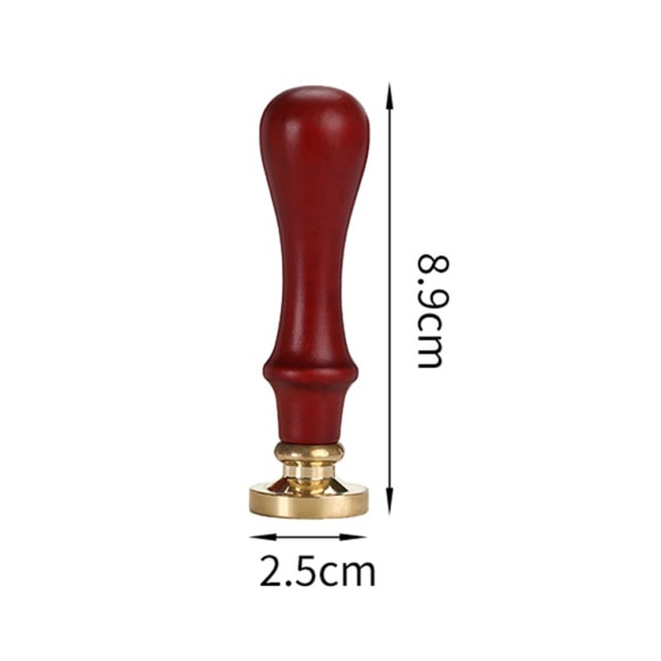 Utsökt design mässing vax sigill stämpel Set med engelska alfabet bokstaven Vintage mönster vax sigill stämpel för jul T