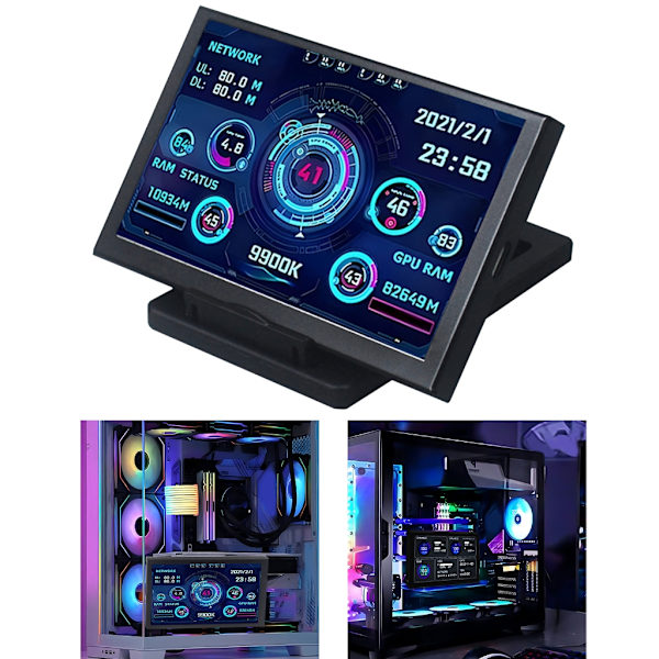 5-tums IPS USB-skärm, AIDA64 PC CPU GPU Data Monitors Datorskärm
