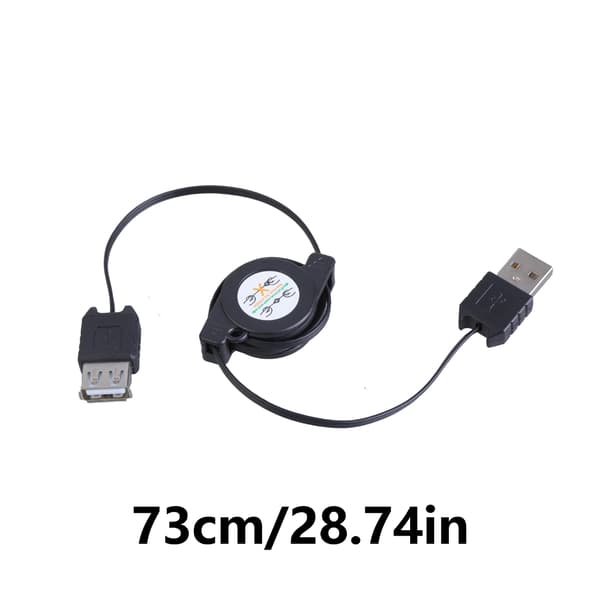 USB 2.0 Han til Hun Strækbart Kabel 480Mbps for Effektiv Dataoverførsel