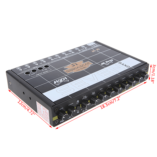 Bil Audio 7 Bånds Equalizer Modificeret Bil EQ Equalizer Klasse Feber Audio Bil Tuner