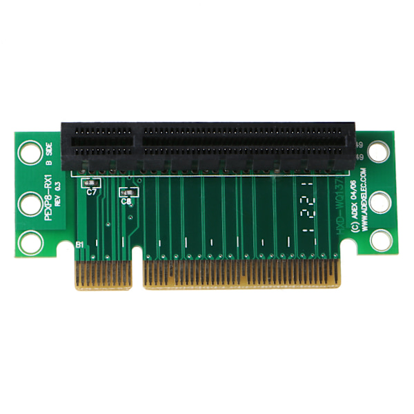 PCI-Express 8X Riser-kort 90-graders venstrevinklet adapterkort 1U højde computer server PCIe socket adapter høj præcision