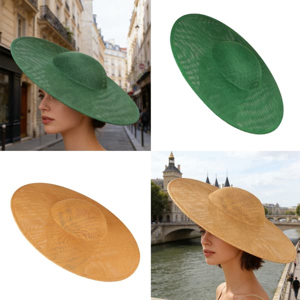 Fascinator Hattebase Bryllupshovedbeklædning Støtte til kvinder Ideelt DIY-tilbehør orange