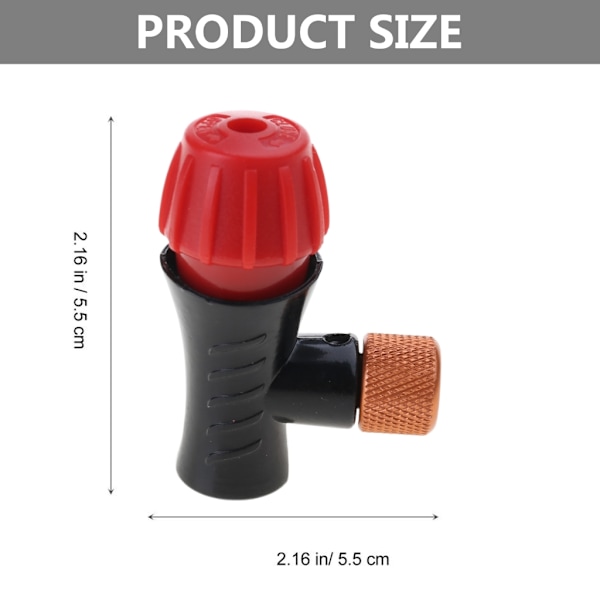 Sykkel Dekk Pumpe Metall Gassflaske Sykler Adapter Sykkel Pumpehode
