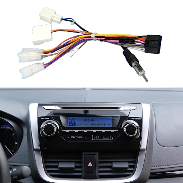 Oppgradert Bil Stereo Hovedenhet Kabel Adapter Radio Ledningsnett Adapter for Kjøretøy