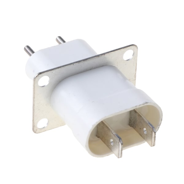 Hem Elektronisk Mikrovågsugn Magnetron Filament 4 Pin Socket Converter Vit