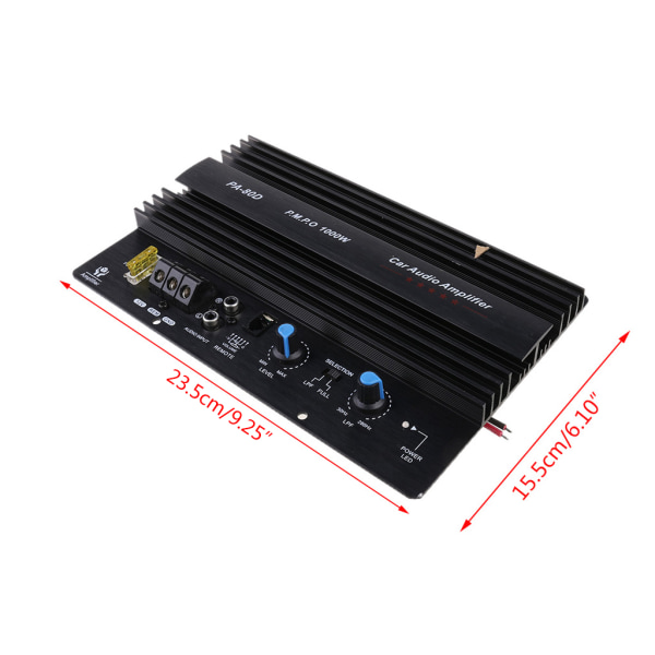 PA-80D 12V 1000W Mono Bilstereo Power Bas Subwoofer Förstärkarkort