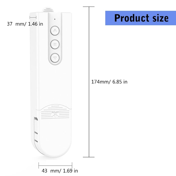 Hem Pärlkedja Rullgardinsmotor Fjärrkontroll Intelligent Gardinmotor EU Plug ZigBee version
