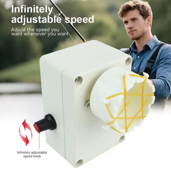 Fiskestangproduksjon Viklemaskin Justerbar 0-50RPM Trådviklingsmaskin