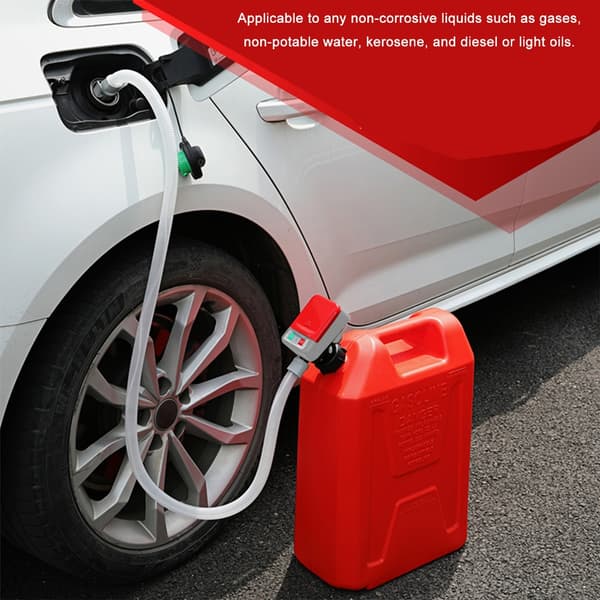 51-tums Flexibel Bränsleslangpump Automatisk Avstängning 9,08L/Min (2,4GPM) Flöde För Bil