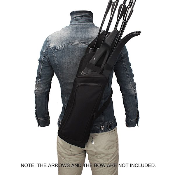 för Arrow Quiver Justerbar Archery Bag Hunting Back for Arrow Quiver Tube med ryggrem Bågskytte för Arrow för Case H B