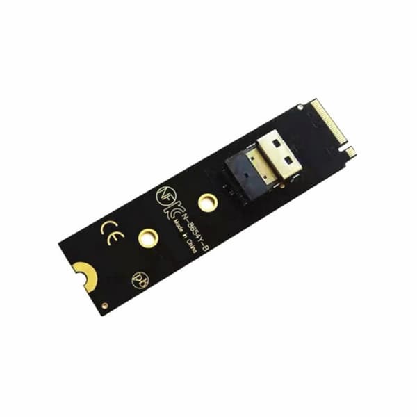 SFF-8654 til M.2 NVMe PCIe Adapterkort Adapterstasjon Utvidelse Ekstern