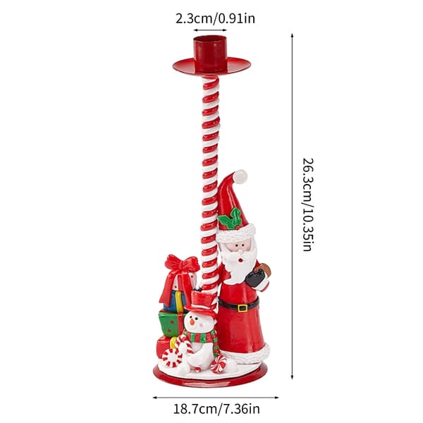 Tidløs Julelysestake med Jernbase, Klassisk Europeisk Type Stativ D