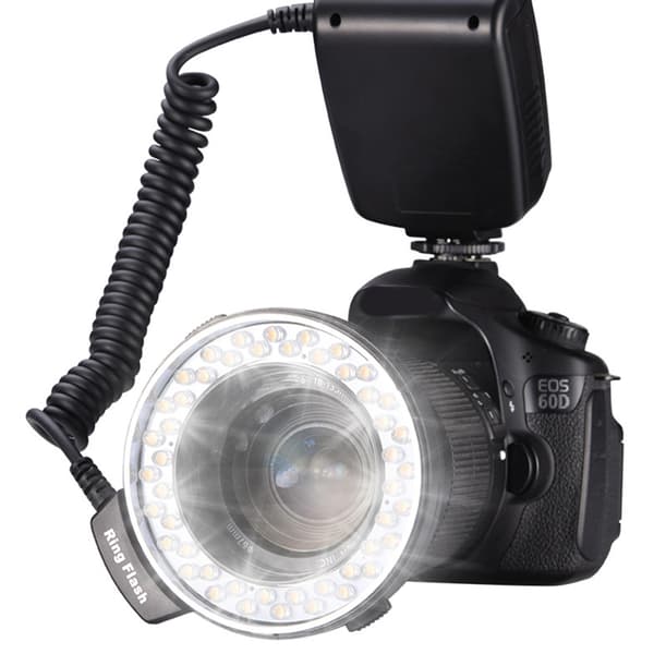 Fotograferingsringe Flashlys 4 Farvefiltre 8 Adaptere Justerbart To Flash System