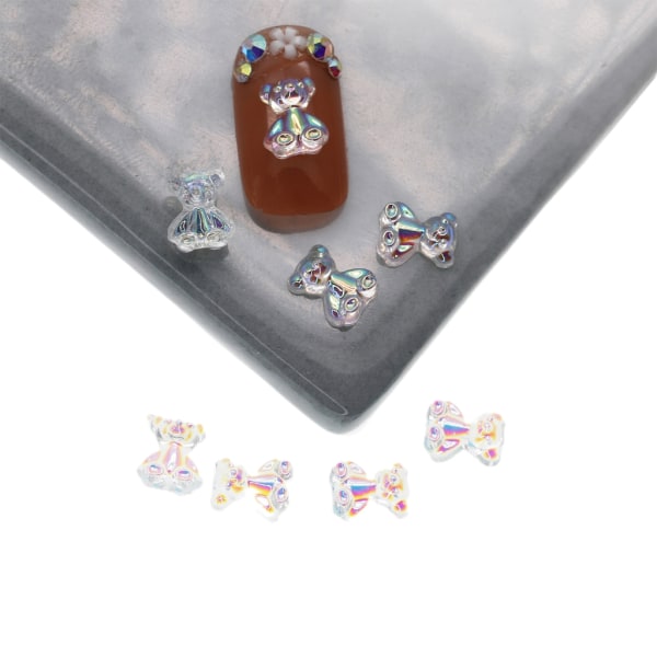200 st/set Rosetter ab Nagelberlocker Kristallrosett Nagelkonst Berlocker 3D Rosetter Nagelkonst Dekorationer DIY Rosetter Nagelkonst Smycken