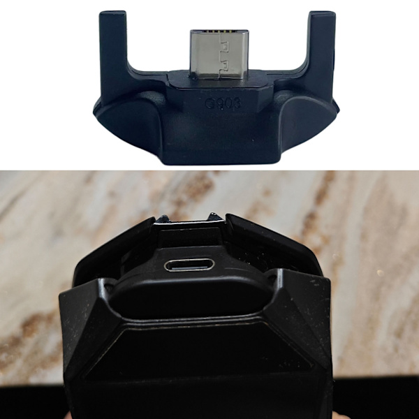 Hurtige udskiftningsadaptere Micros til Type C til G903 G900 Gaming Mouse