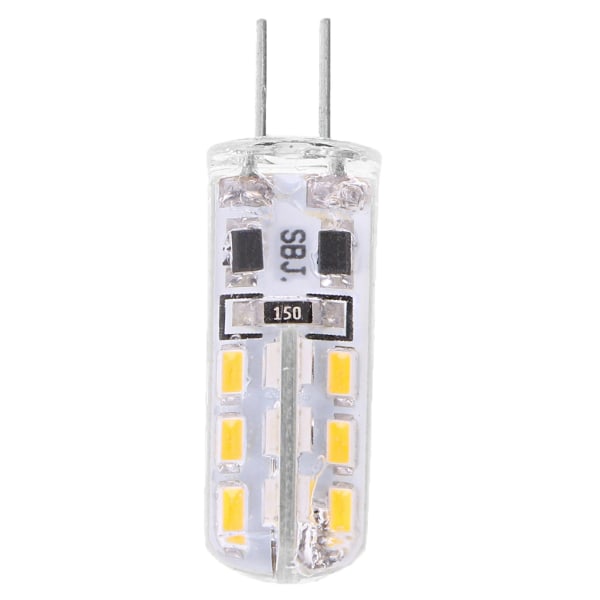 G4 Silica Gel 2W 24 LED SMD 3014 Cool / Warm White Light Bulb Lamp för DC 12