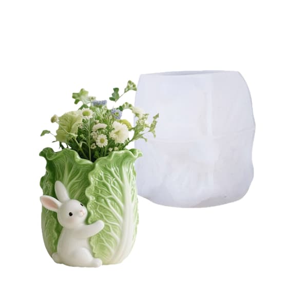 Solid Silikon Håndverksform For Resin Mynter Lys Plantepotter Laging