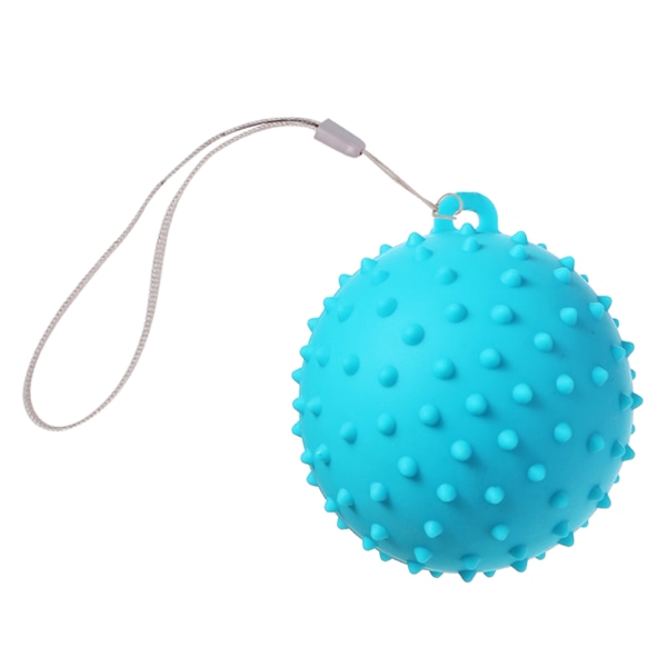 Handterapi Stressboll med Snöre, Handgreppsstyrketränare, Massageboll, Avlastningsboll Finger Handgreppsmassageboll