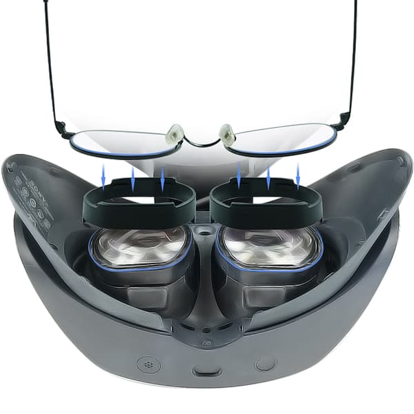 Lette anti-ripe ringer for PS VR2-briller Myopibrilleinnfatning