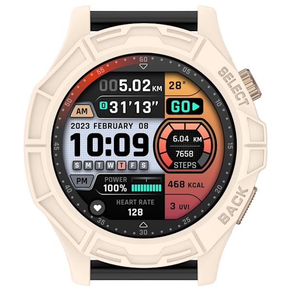 Komplett skydd Case för Cheetah Pro Watch Dust & Scratch Defense Watch Tillbehör Enkla installationer Black