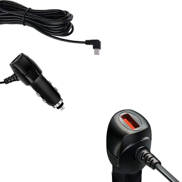 USB-biloplader med Mini USB-port til GPS og Dash Cam-opladningsstik
