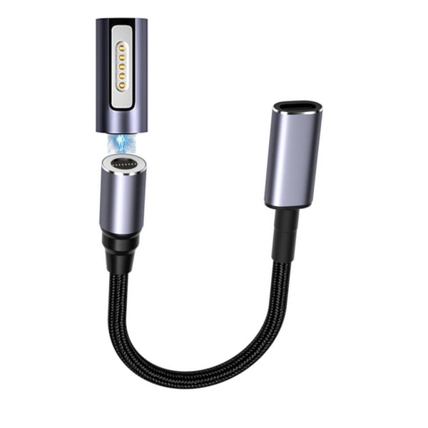 Magnetisk Type C Kabel Hurtig Magnetisk Ladekabel Nylonflettet Ledning til Type C Enhet Støtter Dataoverføring for Laptop
