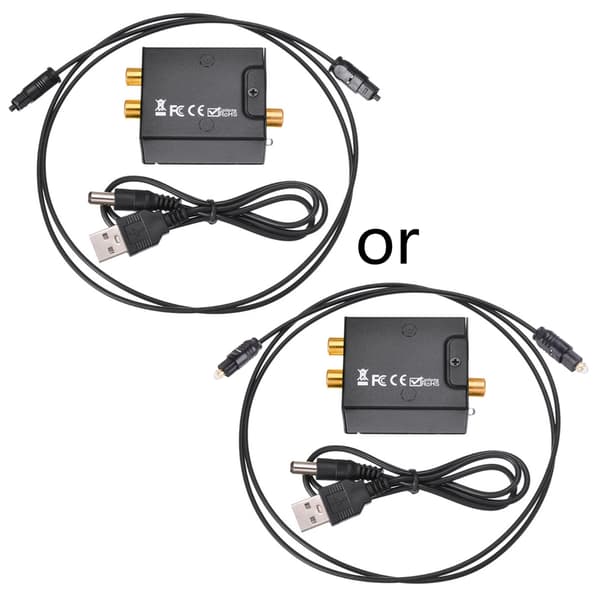 Optisk Fiber Toslink Koaksial Signal til RCA R/L Audio Dekoder Enkel å Bruke