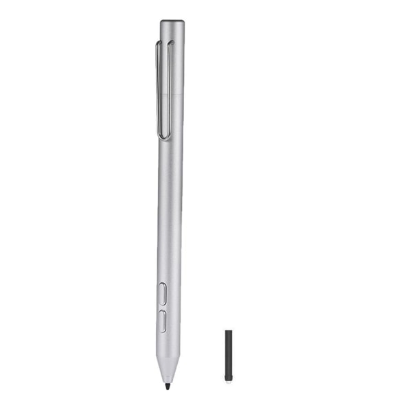 Ytpenna Stylus-pennor i aluminiumlegering Active Stylus Pekskärmspenna för Surface Go Pro 3 Pro 4 Pro 5 Silver