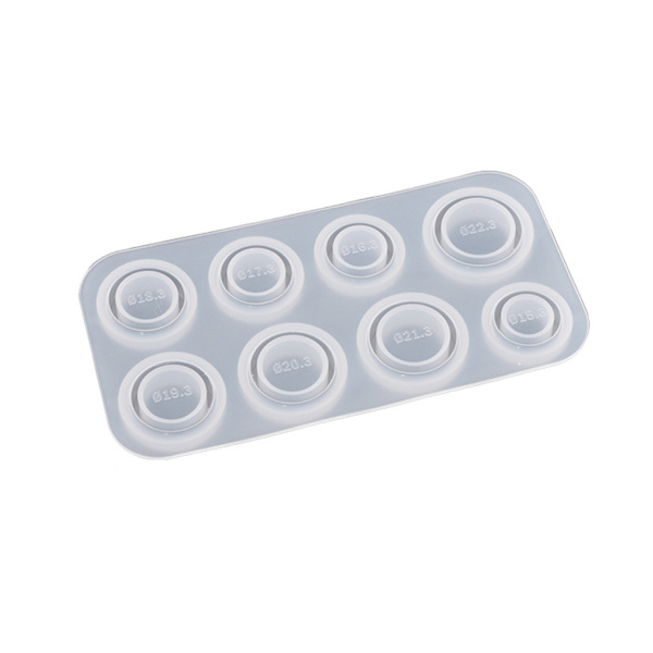 Resin Ringforme Silikone, 4 Stilarter Silikoneforme til Epoxy Resin 8 Størrelser til Fremstilling af Ringe, Øreringe, Vedhæng, Håndværk
