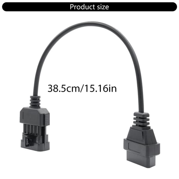 10-benet OBD-kabeladapter til bil sikrer langvarig brug og pålidelig forbindelse