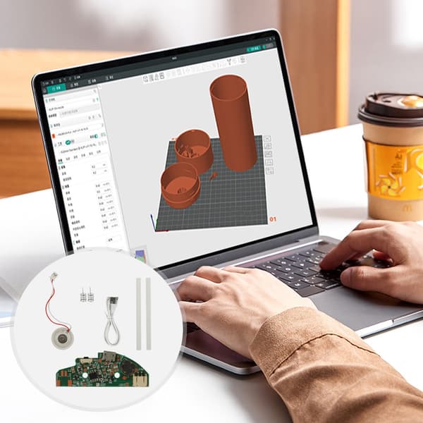 3D Printer Dele Luftfugter Sæt 400ml Kapacitet Glat Design Minimal Støj