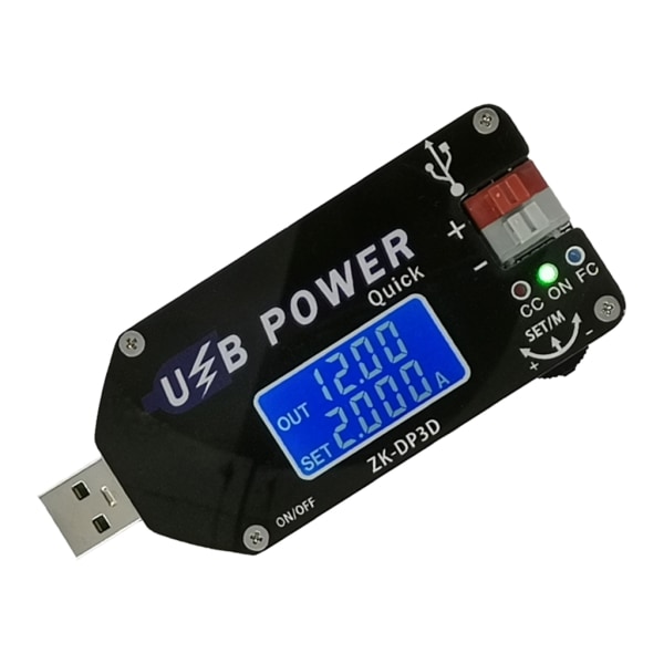 USB TYEPE-C DC-DC-omvandlare 4-13V till 1-30V 2A 15W Power Justerbar reglerad power QC2.0 3.0 CC-CV Compact