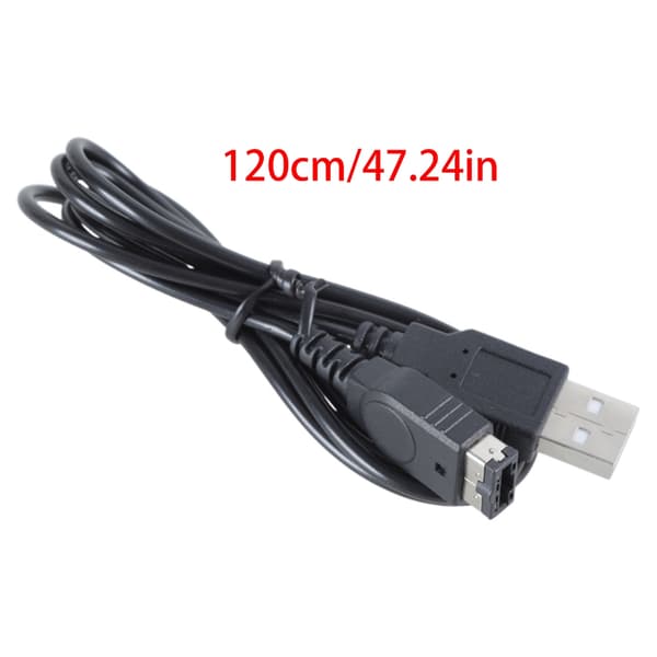 1,2M USB-strømforsyningskabel for DS for GBA SP Gameboy Advance SP-konsoll