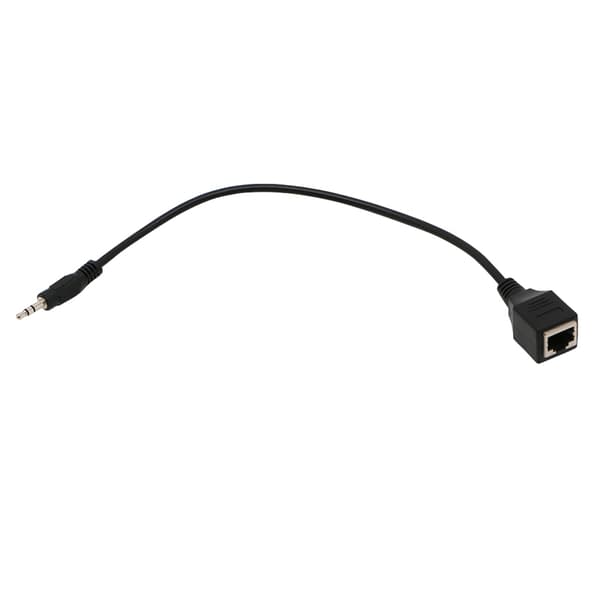 1 stk. 3,5 mm hanstik TRS lydkabel til RJ45-stik Ethernet-adapterkabel
