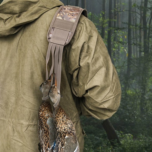Jakt Oxford Cloth Bird Duck Strap Hanger Justerbar 8 Loop Camouflage Shooting Hunting Duck Strap Hanger för bärare