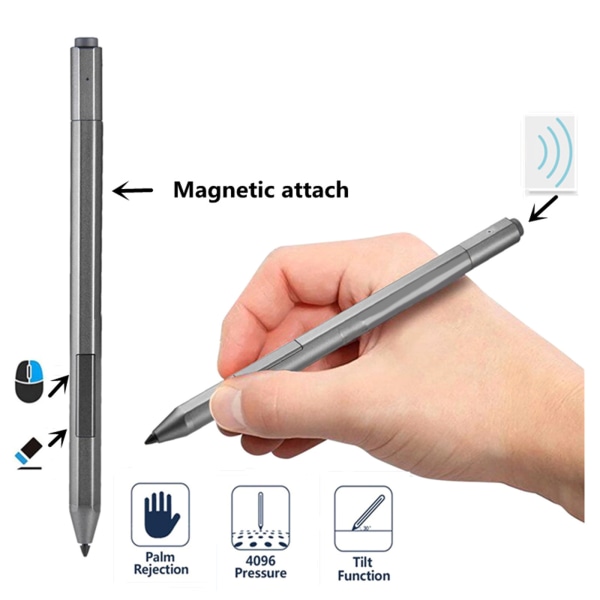 Stylus Penna för pekskärmar 4096 Trycknivå Active Pen Fine Point Stylus Kompatibel för yoga 520 530 720 C730 C740