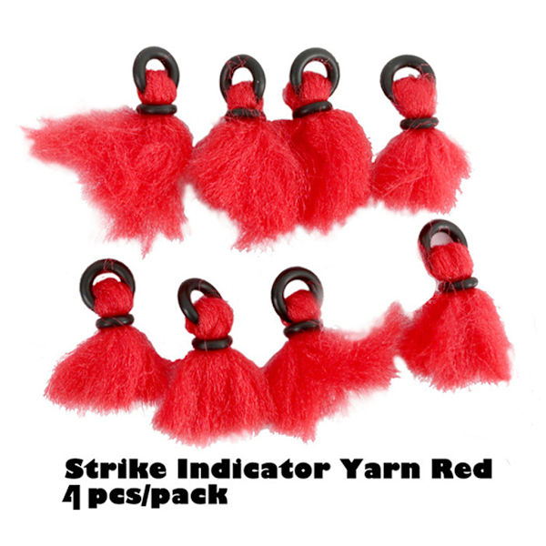 4st/ Set Strike Indicator för flugfiskeredskap Tillbehör Fiske Flytskum Yellow B