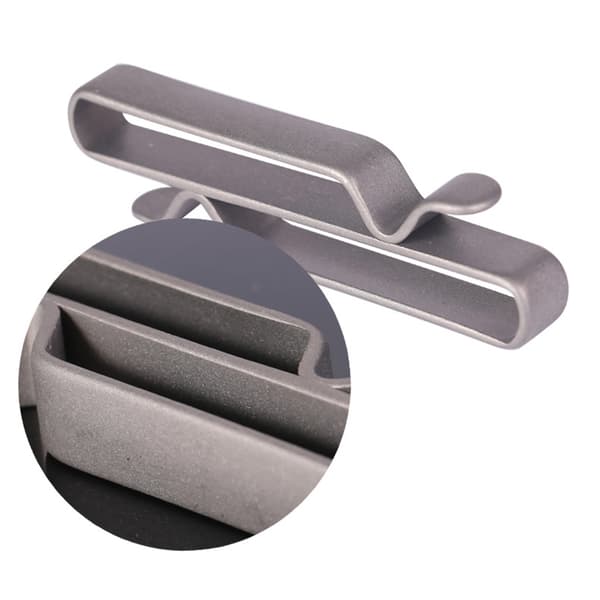 S-formet dobbeltsidet bælte nøgleholder titanium bæltestrop nøgleringe clips
