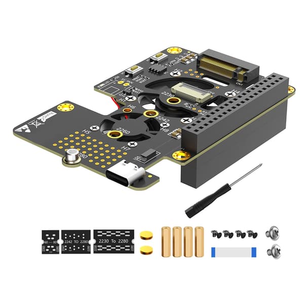 NVMe til PCIe Adapter til mKey 2230-2280 Bred Kompatibilitet til RPi