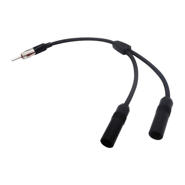 Universal bilantennkabel 1 för 2 bilantennförlängningskabel Radioadapter