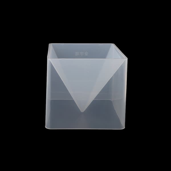 Super Pyramide Silikonform Resin Håndverk Smykker Krystallform Med Plastramme
