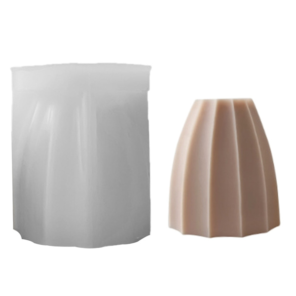 Geometrisk silikonform gips cement ljusstake form ljus basformar 1045
