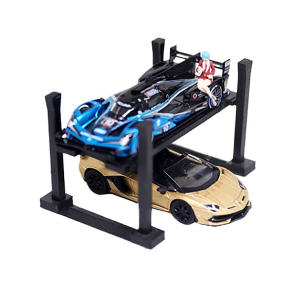 1/64 Skala Bil Legetøj Organizer Stand Display Rack Samlesæt til Modelkøretøj 3