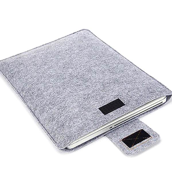 Tablettfodral med case cover väska för MacBook 11 13 15 tums enfärgad case för surfplatta för bärbar dator. Gray 15-inch