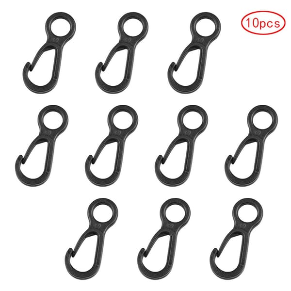 10 kpl Camping Carabiner -solki, telttatarvikkeet, monitoimikoukut, varusteet