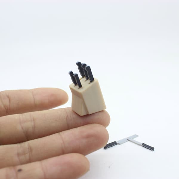 Mini kokkekutterverktøymodeller Samleobjekter Dukkehusmøbler 1/12 skala